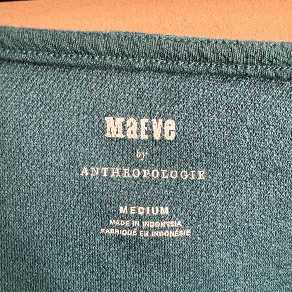 Maeve Teal Wrap Crop Top - Picture 7 of 12